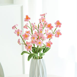 Don't Forget <span class=keywords><strong>Me</strong></span> Tejido a mano Lana tejida a mano Flores artificiales individuales Flores y plantas decorativas de ganchillo hechas a mano - Product Image 6