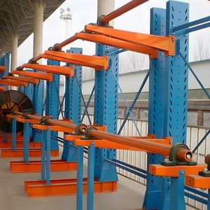 Heavy Duty Car Double Galvanizes Bras Galvanized Shelf System Sides Cantilevered Racking Telescopic <strong>Cantilever</strong> <strong>Rack</strong> - Product Image 1