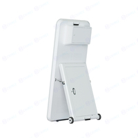 Photobooth Miroir Magique Portable Grand Pliable pour Selfies, Kiosque de Tirage Photo avec Appareil Photo et Écran Tactile en Libre-Service