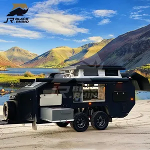 High quality expandable travel trailers mini caravanas slide camper