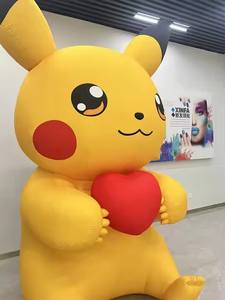 โมเดลพีคาชูเป่าลมน่ารักแบบสั่งทำพิเศษ ตัวละคร PVC ขนาดยักษ์ ดีไซน์น่ารัก เหมาะสำหรับการตลาด - Product Image 5