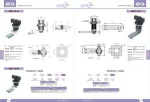 Fabrika fiyatlı çinko alaşım çeyrek dönüş kilitli dolap kam kilidi başparmak dönüş topuzu anahtar kilidini yolu kam mandal su geçirmez toz kaplı - Product Image 3