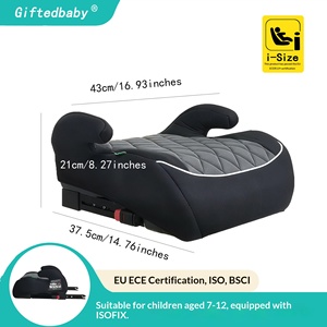 Coussin de siège auto <span class=keywords><strong>rehausseur</strong></span> pour enfant en tissu personnalisable, ajustement universel standard, portable, multifonctionnel pour grand enfant HF06 - Product Image 2