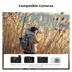 K&F Concept Convient aux appareils photo <span class=keywords><strong>Sony</strong></span> ZV-1 ZV-1F DSC-RX100, lot de 2 batteries rechargeables haute puissance 1240mAh NP-BX1 et chargeur - Product Image 4
