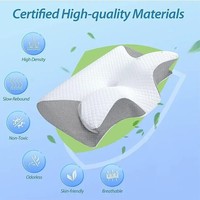 Oreiller cervical ergonomique en mousse à mémoire de forme, best-seller transfrontalier, pour un soutien confortable du cou et une protection du sommeil, personnalisable