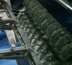 Metal levha parlatma makinesi için yüksek kaliteli otomatik paslanmaz çelik ayna çatal parlatma makinesi çift akslar - Product Image 3