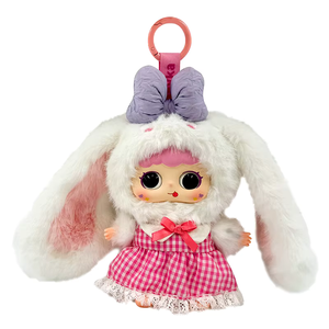 JOPARK ODM grazioso portachiavi in plastica volpe scatola cieca peluche con riempimento in cotone PP bella volpe bendata occhi occhi tornanti peluche - Product Image 2