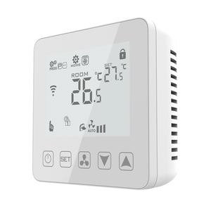Bobina DE VENTILADOR DE INSTALACIÓN plana Diseño moderno más vendido Pantalla de ahorro de energía y protección del medio ambiente Termostato programable - Product Image 1