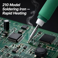 Station de Retravail à Air Chaud 2-en-1 RF-H10 avec Fer à Souder 210, Double Écran LCD, Veille Intelligente, Chauffage Rapide, Résistant à l'Oxydation