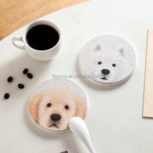 แผ่นรองแก้วดินไดอะตอมเมียร์ลายสัตว์ ผลิตด้วยเครื่องจักร เป็นมิตรกับสิ่งแวดล้อม และดูดซับน้ำได้ดี ปกป้องโต๊ะ - Product Image 3