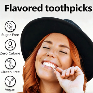 Palillos <span class=keywords><strong>de</strong></span> Dientes con Sabor para Dejar <span class=keywords><strong>de</strong></span> Fumar, Sin <span class=keywords><strong>Nicotina</strong></span>, para la Concentración y Energía - Alternativa Sin Azúcar a las Mentas y Goma <span class=keywords><strong>de</strong></span> Mascar Energéticas - Product Image 4