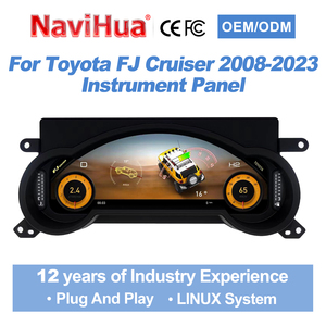 ชุดหน้าปัดดิจิตอล NaviHua สำหรับรถยนต์โตโยต้า FJ Cruiser ปี 2008-2023 จอ LCD แสดงความเร็ว แบบเสียบใช้งานได้ทันที - Product Image 1