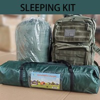 Kit de survie professionnel pour 2-3 personnes, directement de l'usine, équipement de plein air, sac de couchage, tente, pour 72 heures d'urgence, voyages, randonnée, camping