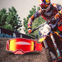 Masques de moto tout-terrain personnalisés avec logo Cool Uv400 Protect, lunettes de moto pour course rapide en plein air