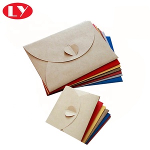 Unique Close Recycled <strong>Brown</strong> Kraft Paper <strong>Envelope</strong> Custom Logo Printed <strong>Small</strong> Gift <strong>Envelopes</strong> - Product Image 3