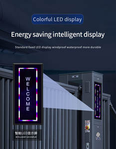 Modèle d'ouverture automatique moderne Conception en aluminium Porte coulissante en porte-à-faux en métal et clôtures - Product Image 5