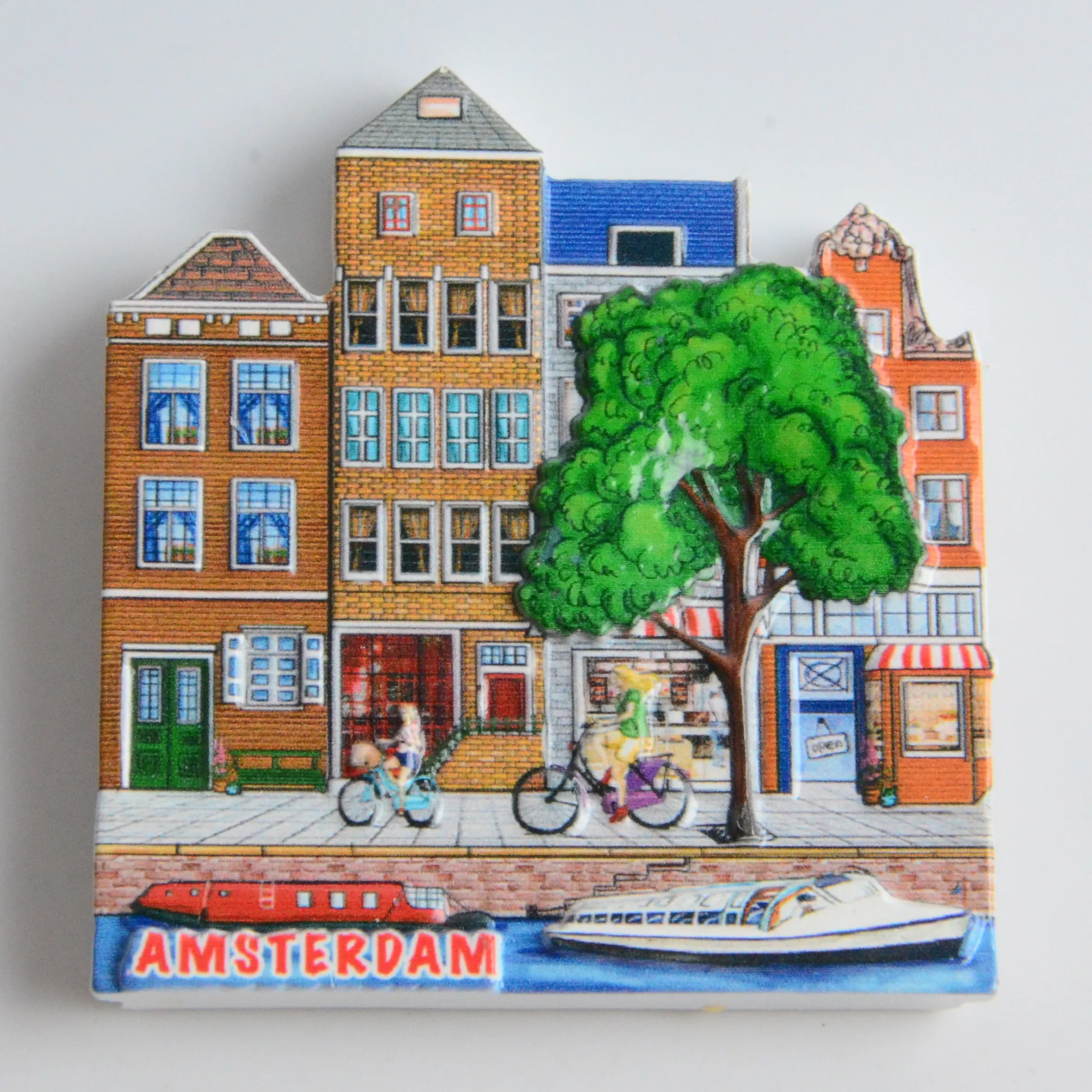 Großhandel Custom 3D Tourist Travel City Harz Kühlschrank Souvenir Magnet auf Kühlschrank von Amsterdam aus der ganzen Welt