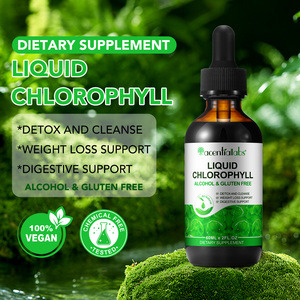 Gocce di liquido clorofilla infusa di vitamine per la perdita di peso Detox depurano la bottiglia confezionata coltivata in natura offre supporto digestivo - Product Image 2