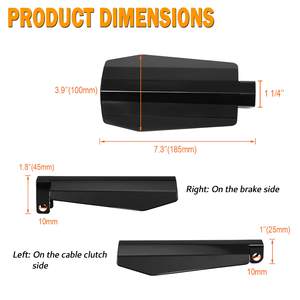 Protectores de Manos Estilo Ataúd en Negro Brillante, Compatibles con Harley Davidson Touring Sportster - Product Image 2