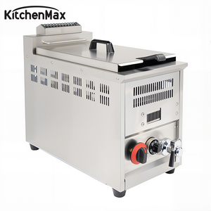 KitchenMax Multi-Basket Adjustable Gas <b>Deep</b> <b>Fryer</b> with Safety Valve & Timer for Snack Shops & Catering - Product Image 2