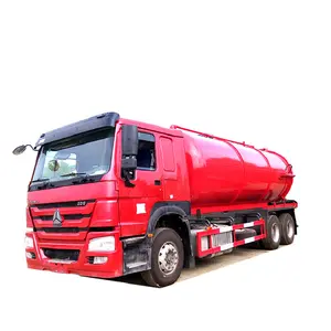 Best Price Sinotruk Howo 6x4 8m3 16m3 20m3 Vacuum Sewage Pump Suction Tank For Sale Sewage Sucker Sewer Jetting Trucks