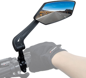 Specchietto Retrovisore per Bicicletta Elettrica, Regolabile a 360 Gradi, Lente Convessa in Alluminio Riflettente per Ciclismo - Product Image 1