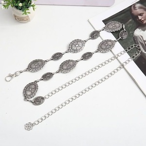 Kadınlar için vücut zinciri elbiseler kot batı Cowgirl bel linkler kemer ayarlanabilir Metal bel zincir kemer - Product Image 3