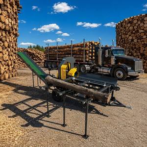 <span class=keywords><strong>Fendeuse</strong></span> de bûches industrielle 45T 8m/h <span class=keywords><strong>à</strong></span> essence, moteur GX630, alimentation par chaîne <span class=keywords><strong>à</strong></span> 6 lames, convoyeur hydraulique, engrenage pour <span class=keywords><strong>bois</strong></span> - Product Image 1