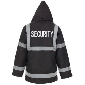 Veste de sécurité pour homme, uniforme d'hiver noir réfléchissant, design personnalisé, vente chaude - Product Image 2