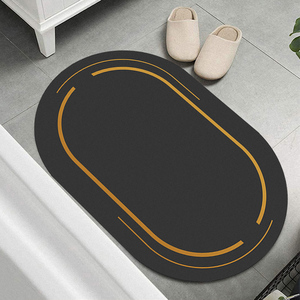 Tappetino per porta grigio con stampa geometrica su misura tappeto morbido <span class=keywords><strong>in</strong></span> <span class=keywords><strong>pietra</strong></span> di diatomite tappetino assorbente - Product Image 5