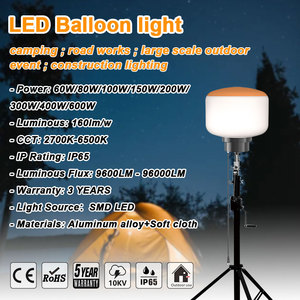 US STOCK 300W Lumière de <span class=keywords><strong>chantier</strong></span> extérieure LED Mobile 3 mètres Trépied Support télescopique LED Ballon Lampe de travail - Product Image 2