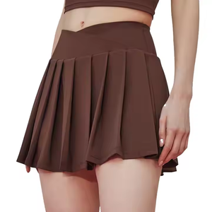 高品质速干百褶网球裙中腰可爱运动网球健身裙 - Product Image 5