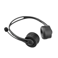 Casque sans fil rétractable SY-T490 pour centre d'appels professionnel avec micro et bandeau pour ordinateur de circulation