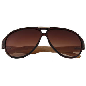 Gafas de Sol de Bambú para Hombre, Montura Grande, Lentes Negras de PC, 100% Protección UV, Protección Solar, Pesca, Conducción, Salidas - Product Image 5