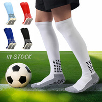 Bas de football mi-mollet pour hommes, antidérapants, avec grip, pour le sport, vente en gros, faible MOQ, en stock