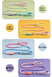 Customizable dog anti-explosion shock-proof P-string for medium-large-sized dogs, pet <b>rope</b>, dog <b>chain</b>, dog training <b>rope</b> - Product Image 6