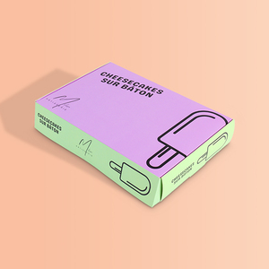 Top vente emballage de boîte de crème glacée en papier de qualité alimentaire imprimé sur une face - Product Image 5