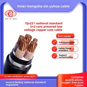 XINHUAYV Zr-Yjv22 Padrão Nacional <span class=keywords><strong>3</strong></span> + <span class=keywords><strong>2</strong></span> Núcleo Cabo de Alimentação Aço Puro Cinto Blindado 120/150/185/240/300 Quadrado Cobre XLPE - Product Image 3