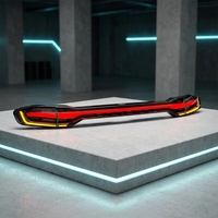 Feu arrière LED traversant pour Macan 2014-2017, clignotant séquentiel, sans modification de pare-chocs, compatible avec le système de vitesses