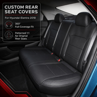 Housse de siège auto sur mesure TOPFIT pour Hyundai Elantra 2000-2020, cuir Nappa de luxe, imperméable, facile à nettoyer, vente en gros d'usine