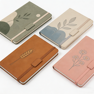 High Quality Custom Journal <b>Notebook</b> <b>A5</b> PU <b>Leather</b> Line Diary with Pen OEM Service Stationery for School Business Meeting - Product Image 4
