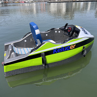 Bateau de pêche électrique à batterie haute énergie 72V, bateau de karting aquatique électrique personnalisable en EPP avec moteur