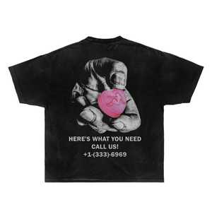 Camiseta Oversize con Estampado de Pastillas, Estilo Urbano Y2K, Diseño Meme - Product Image 1