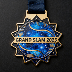 Medalla Personalizada 2025, de Aleación de Zinc con Baño de Níquel Negro, Logotipo en Relieve 3D, Estilo Antiguo, para Maratón, Deportes y Carreras - Product Image 1