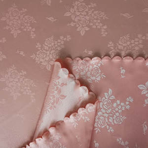 Housse de <span class=keywords><strong>table</strong></span> de <span class=keywords><strong>jardin</strong></span> ronde en jacquard damassé robuste pour mariage, banquet, fête - Product Image 4