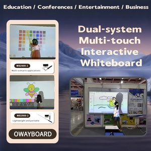 Pantalla de Proyección Interactiva para Escritura <span class=keywords><strong>Virtual</strong></span>, Convierte Paredes en Superficies Digitales, Multitáctil, para Enseñanza y Conferencias - Product Image 4