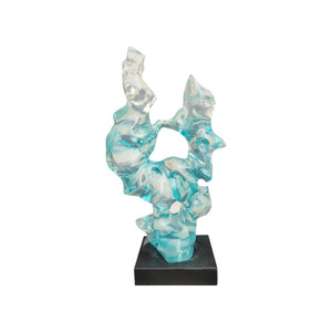 Modern Minimalist Transparent Resin Sculpture 400x200x720mm Artistic Home Decoration Ornament For Living Room Hotel <b>Crafts</b> - Product Image 5