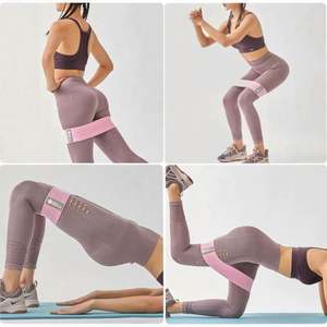 Resistencia Cadera Ejercicio Fitness Bandas Elástica Banda de tela Fuerte resistencia Bandas de cadera Juego de 3 para piernas y glúteos - Product Image 2