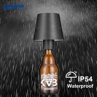 Lampe rechargeable pour bouteille de vin Lampe de table portable à intensité variable pour restaurant bar