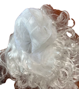 Ensemble perruque et <span class=keywords><strong>barbe</strong></span> de Noël pour homme âgé, économique, avec support de présentation, en plastique blanc, pour costume de scène COS de Noël - Product Image 6